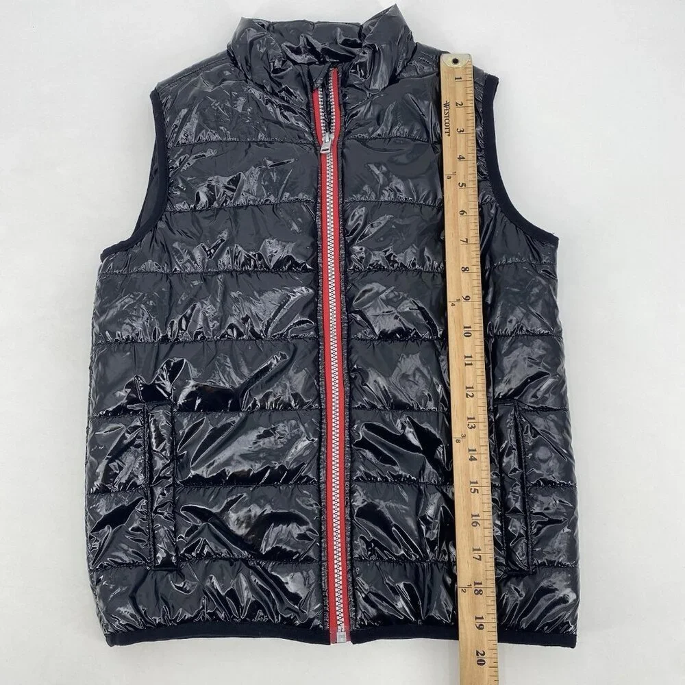 Calvin Klein Kids Youth Size 7 Black Shiny Puffer Vest
